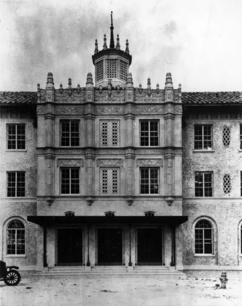 The growing hospital campus after the central tower opened.