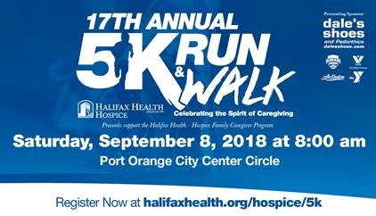Logo for 17th Annual 5k Run and Walk Halifax Health - Hospice