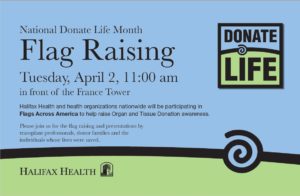 Donate Life Flag Raising