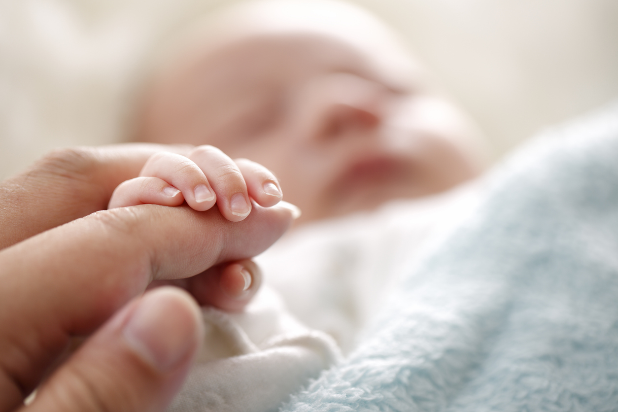 Photo of newborn baby fingers; Halifax Health Pediatrics